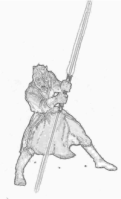darth maul face coloring pages - photo #28